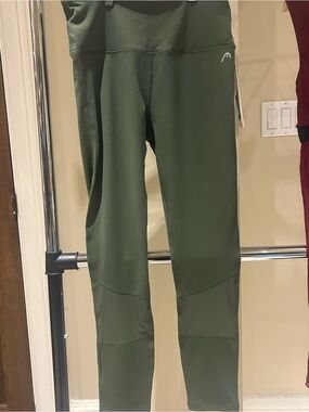 HEAD Olive Green Women's High-Waisted Leggings